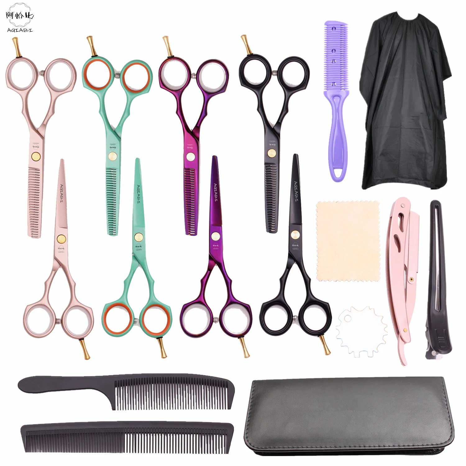 5.5 ''profession elle Friseur Haars chere 440c Japan Schneide schere Ausdünnung Haarschnitt Salon Friseur nach Hause Drops hipping a1104 Image