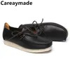 Careaymade-British Vintage Echt leder Freizeit schuhe Rauch Gummis ohle Schuhe Low Top Herren schuhe