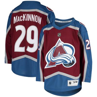 Jugend Nathan MacKinnon Burgund Colorado Avalanche Home Replica Spielertrikot