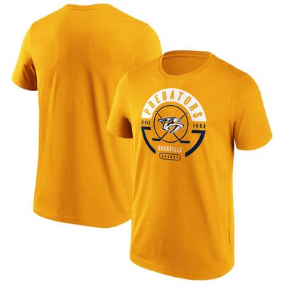 Nashville Predators Fanatics Branded Block Party T-Shirt - Gold - Herren Image