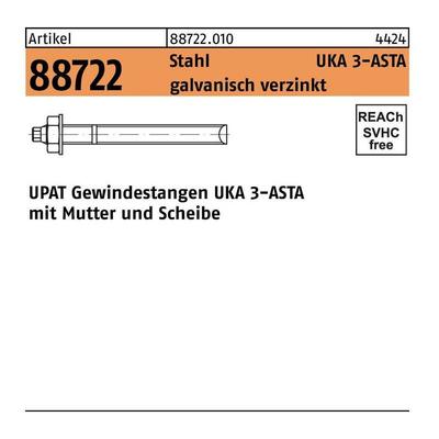 Ankerstange r 88722 asta m 10x165 Stahl galvanisch verzinkt Stahl Image
