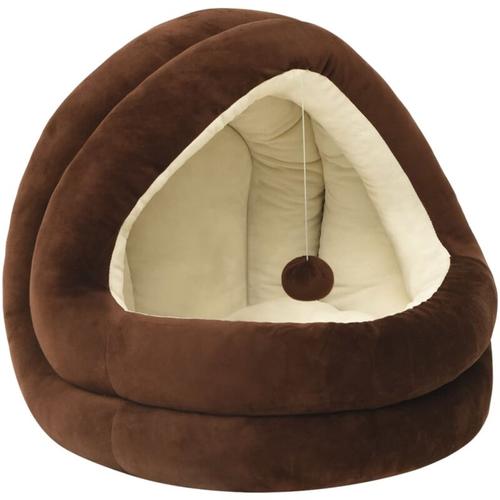 Vidaxl - Katzenbett 40x40x35 cm Braun und Creme