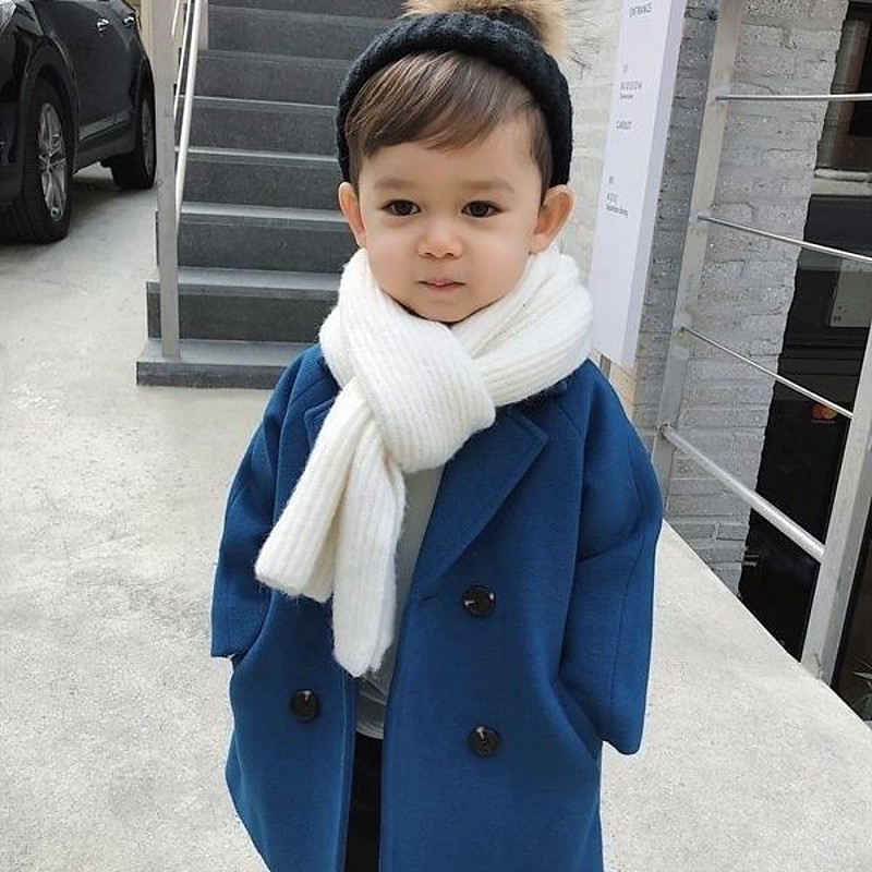 Baby Boys Woolen Coat Jacket Kids Fashion Fall Coats Warm Autumn Winter Infant Clothing Toddler Childrens Outwears