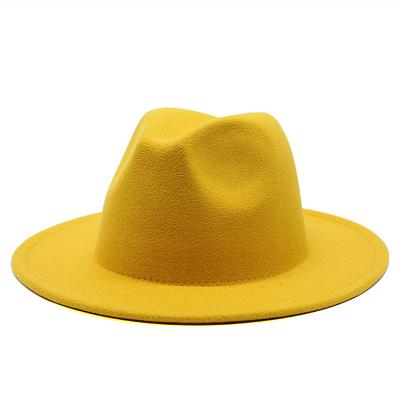 Men's Kentucky Derby Hat Sun Hat Cowboy Hat Fedora Trilby Hat Black Yellow Polyester Vintage Style Fashion 18th Century State of Texas Daily Theme Party Solid / Plain Color Sunscreen Cosplay