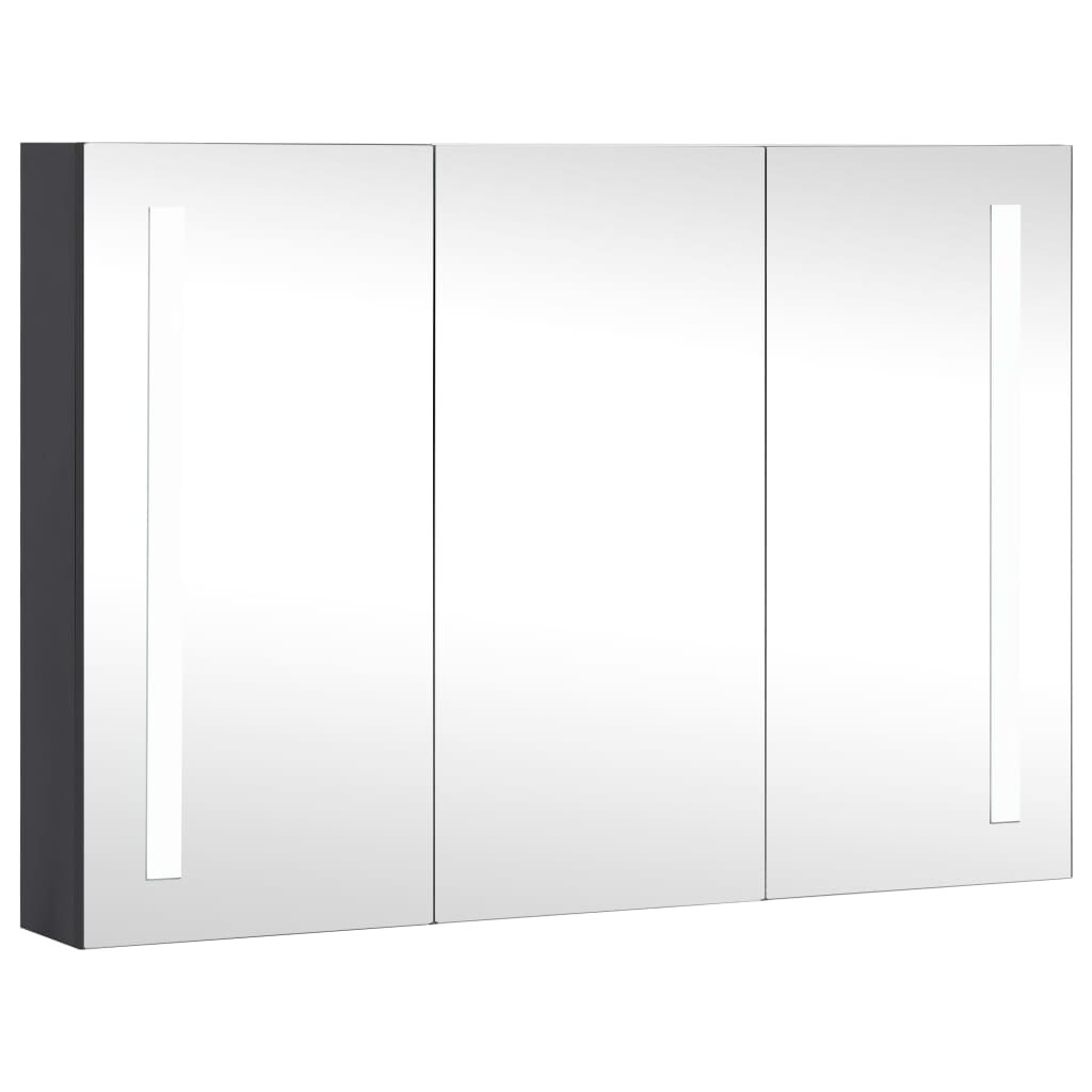 vidaXL LED-Spiegelschrank fürs Bad 89x14x62 cm Image