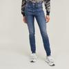Skinny-fit-Jeans G-STAR "3301", Damen, Gr. 29, Länge 32, blau (medium aged), Denim/Jeans, Obermaterial: 92% Baumwolle, 7% Elastomultiester, 1% Elasthan, casual, skinny fit normal, Jeans, mit Stretch