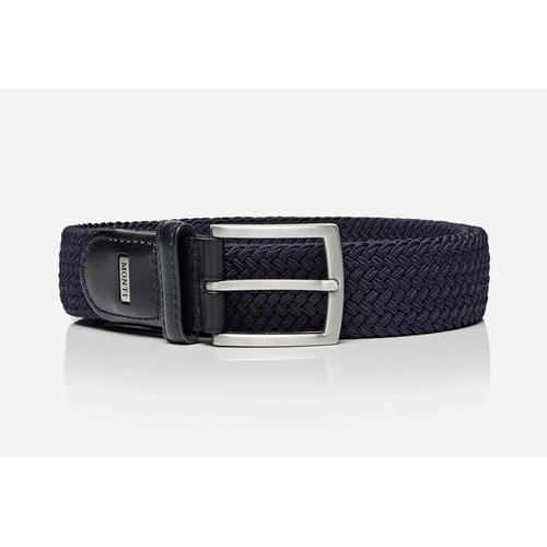 Flechtgürtel MONTI Gr. 115, blau (marineblau) Damen Gürtel 3,5 cm breit, Elastischer Flechtgürtel, Casual-Business-Sportiv