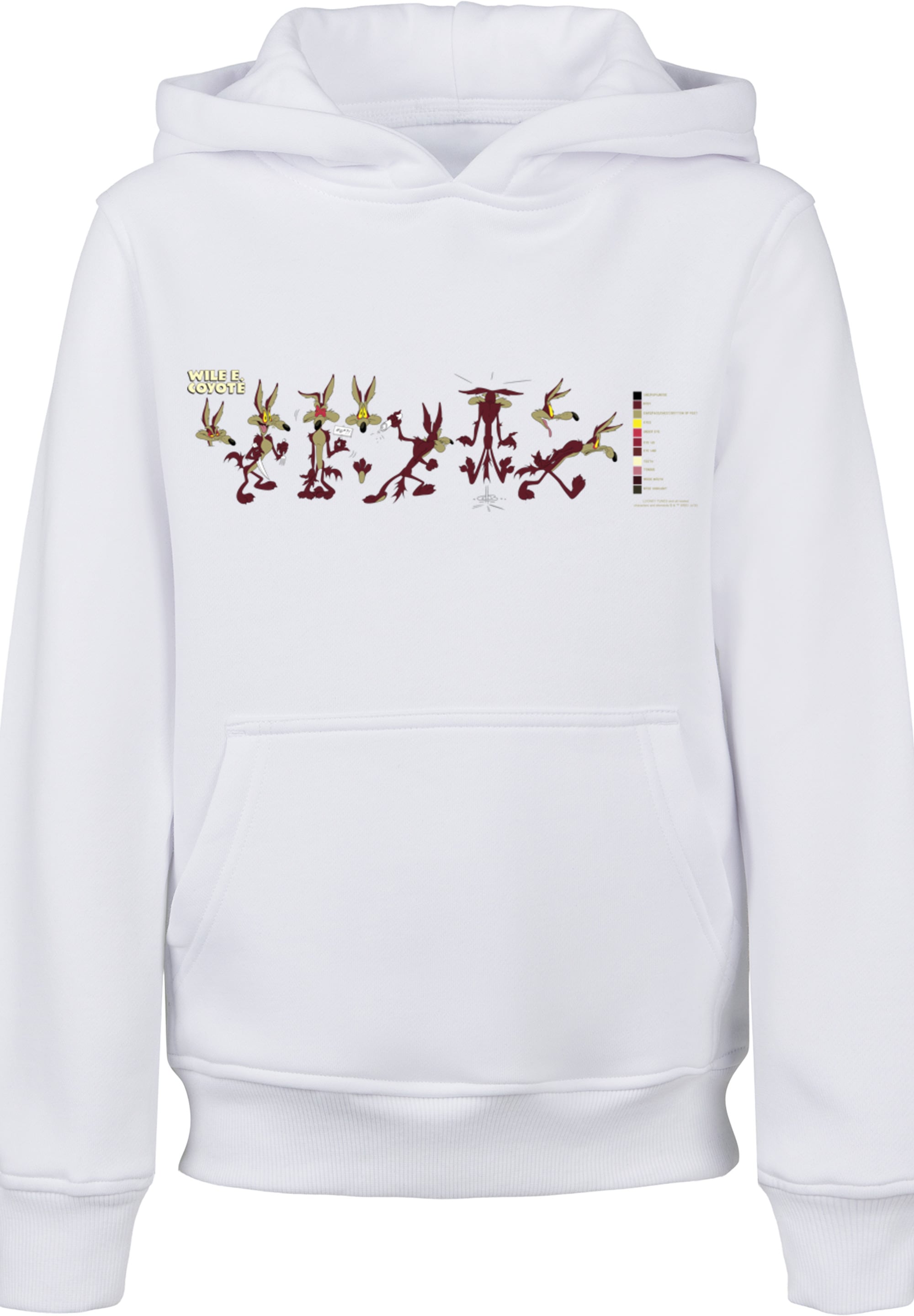 Hoodie F4NT4STIC "F4NT4STIC Kinder", Mädchen, Gr. 110/116, weiß, 65% Baumwolle, 35% Polyester, unifarben, ohne Ausschnitt, Sweatshirts Image