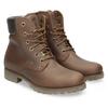Winterstiefelette PANAMA JACK "Panama", Damen, Gr. 38, braun (dunkelbraun), Nappaleder, klassisch, Schuhe, Winterboots, Schnürboots, mit GORE-TEX, seitliche Logoprägung