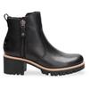 Winterstiefelette PANAMA JACK, Damen, Gr. 37, schwarz, Nappaleder, unifarben, klassisch, Schuhe, Boots, Profilsohle, Warmfutter, Reißverschlüsse, mit Anziehlasche