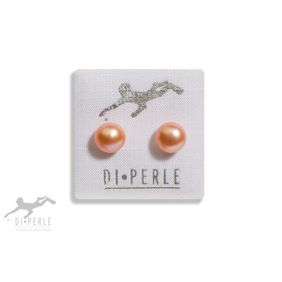 Paar Ohrstecker ADELIA´S "Damen Perlenschmuck 585 Gelbgold Süsswasser Perlen Ohrstecker", beige (naturfarbe), Ohrringe, 