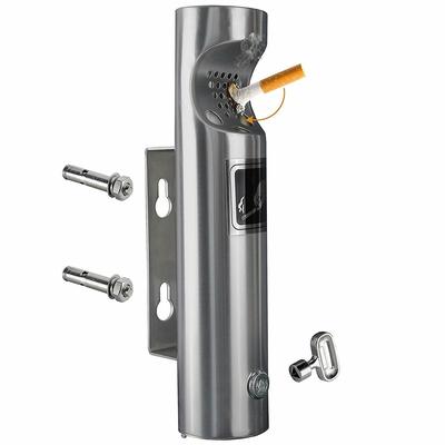 Wall-Mounted Outdoor Stainless Steel Cigarette Butt Receptacle