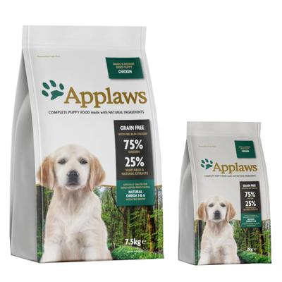 9.5kg Puppy Small & Medium Breed - Chicken Applaws Dry Dog Food Applaws Dry Dog Food