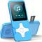 TEMU Mp3 Player Wireless 64gb Mp3 Player With Hifi Sound Mp3 Player With Speakers Support Fm Recorder Support Up To Tf Card Player Blue