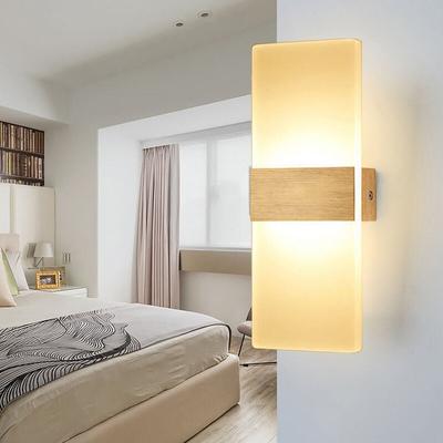 Tolletour - led Wandleuchte Innen/Außen Wandleuchten Modern Wandlampe Wandbeleuchtung Treppenhaus Image
