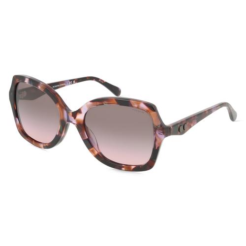 Coach HC8410U Damen-Sonnenbrille Vollrand Butterfly Acetat-Gestell, lila