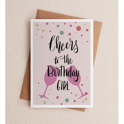 1-800-Flowers Gift Wrapping Delivery Cheers To The Birthday Girl Birthday Greeting Card Cheers To The Birthday Girl Greeting Card