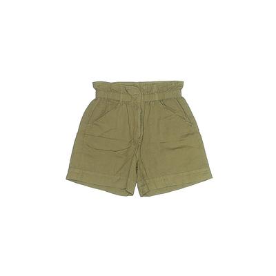 ABLE Khaki Shorts: Green Solid Bottoms - Women's Size X-Small