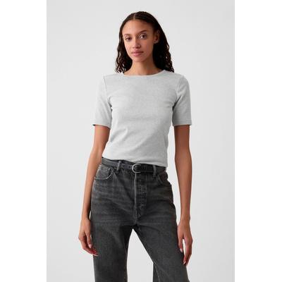 Gap Womens Grey Short Sleeve Modern Cotton-Modal Crew Neck T-Shirt - Grey