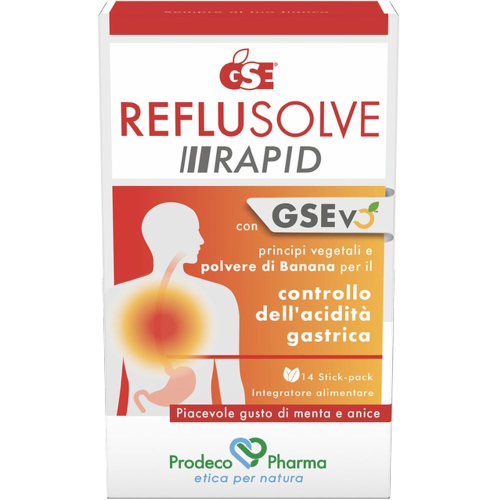 Gse Reflusolve Rapid 14 Stick Pack 140 ml Gel orale