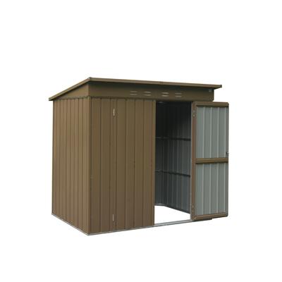 Outdoor Storage Shed 6x4 FT, Metal Tool Sheds Storage House with Lockable Double Door