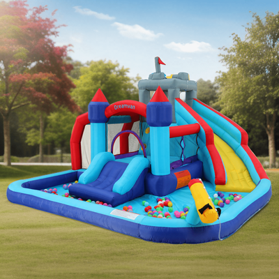 TEMU Homdox, Inflatable , Inflatable , Double Slides, , , , , Inflatable , Etc., / Inflatable , Installation, , Decoration,