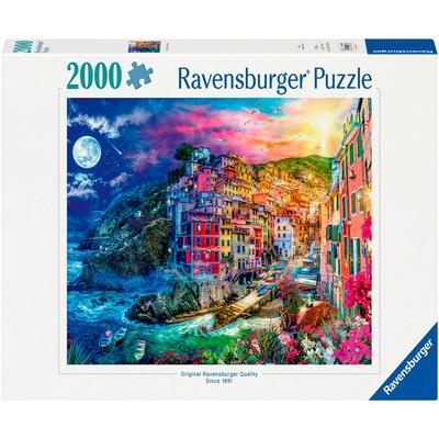 Puzzle RAVENSBURGER "Farbenfrohe Cinque Terre" Puzzles bunt Kinder Made in Germany, FSC - schützt Wald weltweit