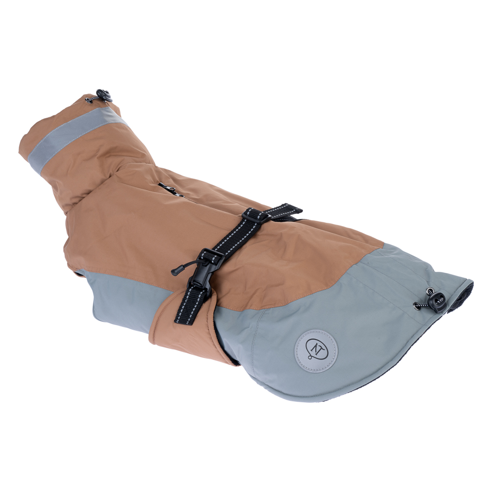 Manteau Nomad Tales Bloom Warm Taupe pour chien- longueur du dos : environ 45 cm