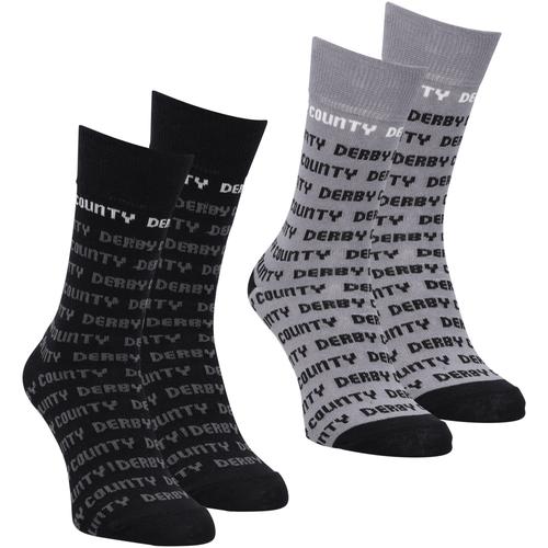 Derby County 2er-Pack Socken mit Wortmarke – Unisex