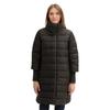 Steppmantel TOM TAILOR, Damen, Gr. XL (42), schwarz (deep schwarz), Steppware, Obermaterial: 100% Polyester. Futter: 100% Polyester, unifarben, casual, regular fit ca. Mitte Oberschenkel, ohne Ausschnitt, Langarm Rippbündchen, Mäntel, mit Stehkragen