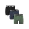 Boxershorts BULA ""Frame"" Gr. M, schwarz Herren Unterhosen im 3er-Pack mit Flatlock-Nähten