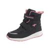 Winterstiefel KANGAROOS "KP-Nala V Roostex", Damen, Gr. 34, schwarz (schwarz, rosa), Synthetik, Textil, sportlich, Schuhe, Snowboots, Winterboots, Winterschuhe, wasserdicht mit Klettverschluss