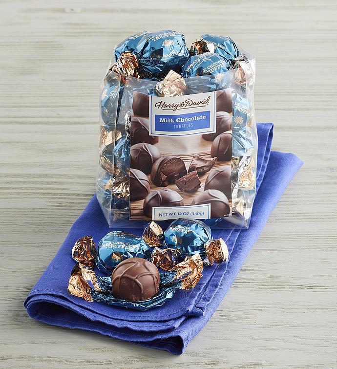 Milk Chocolate Truffles, Family Item Food Gourmet Candy Confections Chocolate, Sweets by Harry & David