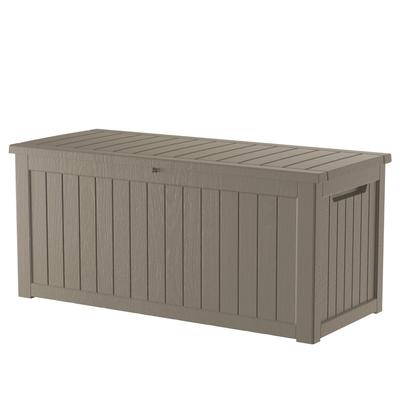 230 Gallon Resin Lockable Patio Outdoor Storage Deck Box