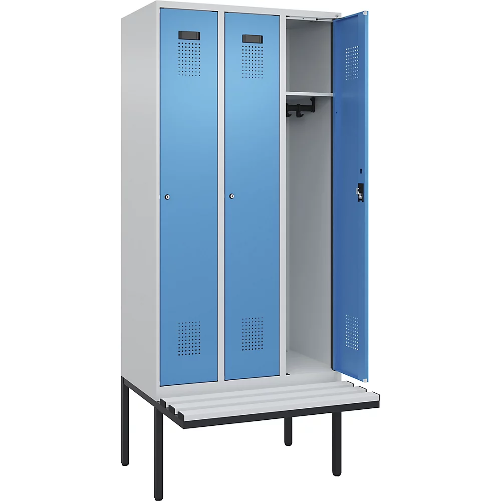 Vestiaire Evolo PLUS avec banc - kaiserkraft