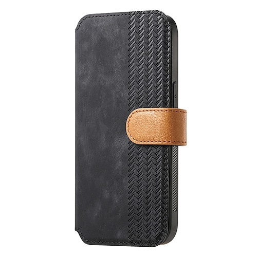 Handy Hülle Handyhüllen Für iPhone 17 Pro Max 17 Air 16 15 14 Pro Max Plus 13 12 11 Pro Max Mini Rückseite Mit Ständer Kartenfach Stoßfest Retro TPU PU-Leder Image