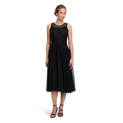 Cocktailkleid VERA MONT "Vera Mont Cocktailkleid figurbetont", Damen, Gr. 38, Normalgrößen, schwarz, Tüll, Obermaterial: 100% Polyester. Futter: 100% Polyester., festlich, Basic schmal kurz, Rundhals, ohne Ärmel, Kleider, Nahtführung Image