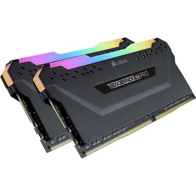 CORSAIR PC-Arbeitsspeicher "VENGEANCE RGB PRO 32 GB (2 x 16 GB) DDR4 DRAM 3.600 MHz C18", schwarz, 32 GB Kit (2x 16 GB), 3600 MHz, Arbeitsspeicher