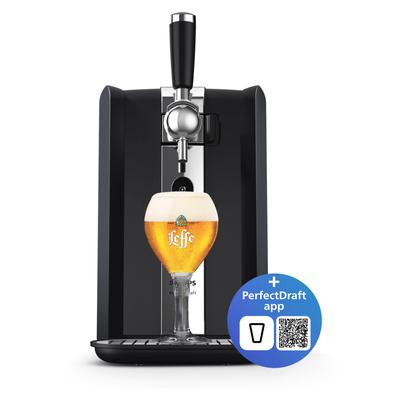 PHILIPS Bierzapfanlage "Perfect Draft 7000 Series HD3770/90", schwarz, B:26cm H:42,6cm T:48,2cm, Zapfanlagen, mit Temper