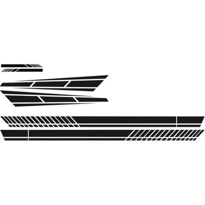 Sollbry - Karosserie-Seitenhaubenrock-Aufkleber, Auto-Aufkleber, 6 x Vinyl-Aufkleber, Streifen, Image
