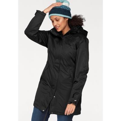 Wintermantel MAIER SPORTS, Damen, Gr. 46, schwarz, Obermaterial: 100% Polyester. Futter: 100% Polyamid. Wattierung: 100% Polyester. Futter 2: 100% Polyester, sportlich, hoch geschlossener Ausschnitt, Langarm Windstopperbündchen mit Druckknöpfen,... Image