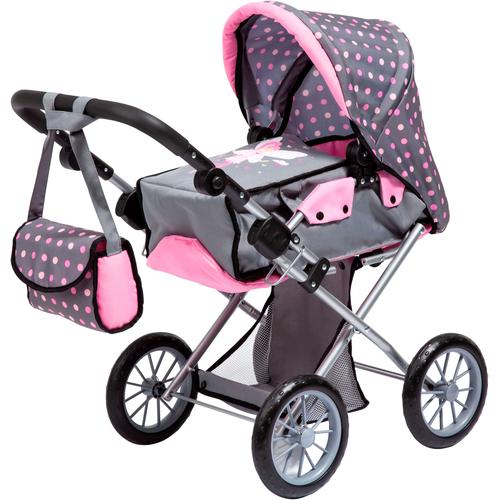 Kombi-Puppenwagen BAYER ""City Star, Fee"" Puppenwagen grau Kinder mit Wickeltasche