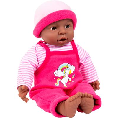 Babypuppe BAYER "Interactive Baby Girl, 40cm" Puppen pink (pink/rosa) Kinder