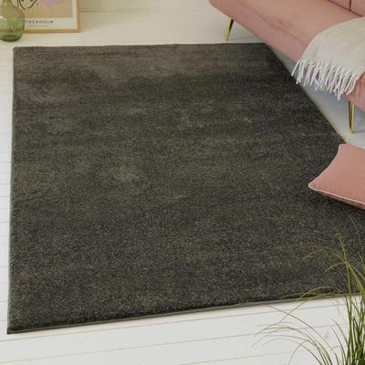 Hochflor-Teppich MY HOME "Yvaine, auch als Läufer erhältlich", grau, B:200cm H:25mm L:290cm, Polyester, Teppiche, Langflor, Shaggy, dichter weicher Hochflor, meliert, Wohnzimmer Image