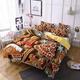 REALIN Cartoon Christmas Tree Duvet Cover Set Gingerbread Man Bedding Merry Christmas Bed Sets 2/3/4PCS Quilt Covers/Sheets/Pillow Shams,Single/Double/King Size (B,King-220×230cm-3PCS)