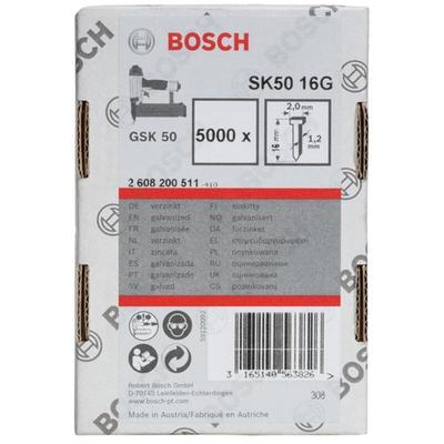 Bosch - Senkkopf-Stift SK50 16G, 1,2 mm, 16 mm, verzinkt - 2608200511