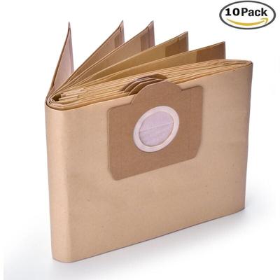 Memkey - 10 Stück 6.959-130.0 Papierstaubbeutel a 2201/2204/2504 für Karcher WD3 WD3P Nass- und Image