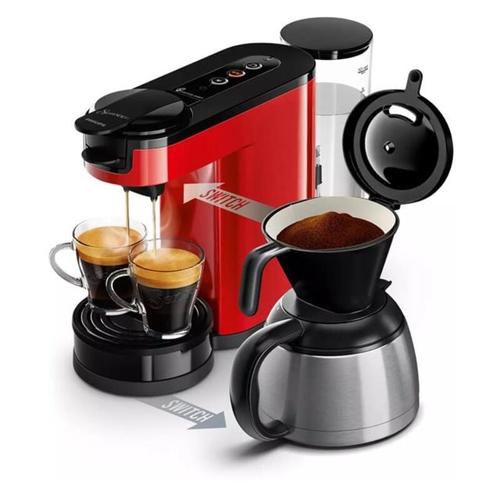 Philips - 1 bar 1450 w rote pad-kaffeemaschine HD6592.85