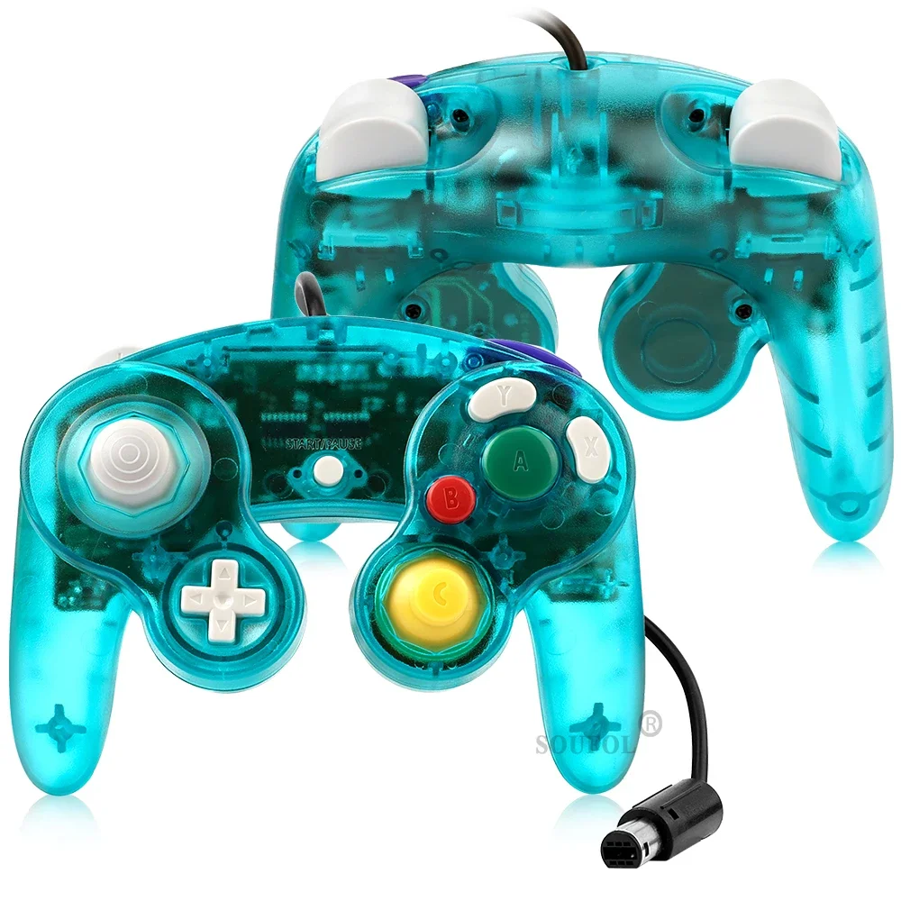 Manette de jeu transparente de remplacement, Joystick portable filaire pour Console de jeu vidéo NGC GameCube, nouveau