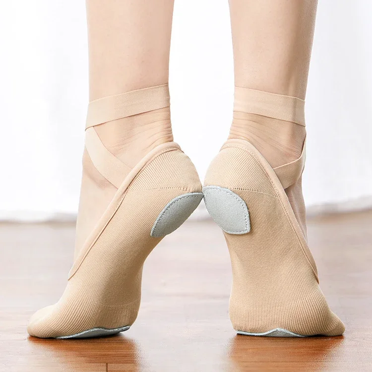 Chaussures de Ballet pour femmes, chaussures plates de gymnastique, pantoufles de danse pour enfants, chaussures de danse élastiques et souples pour filles
